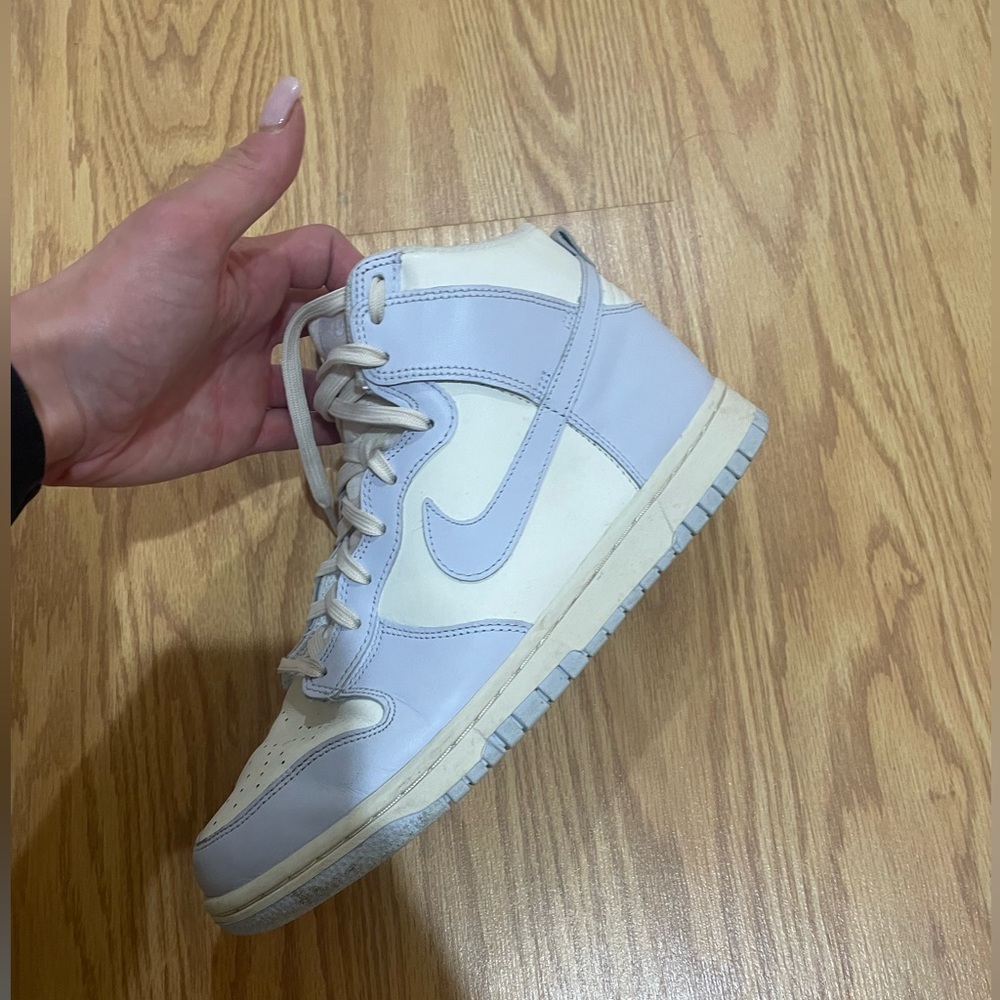 Nike High Dunk Sail Football Gray Sneakers Sz 10 womens